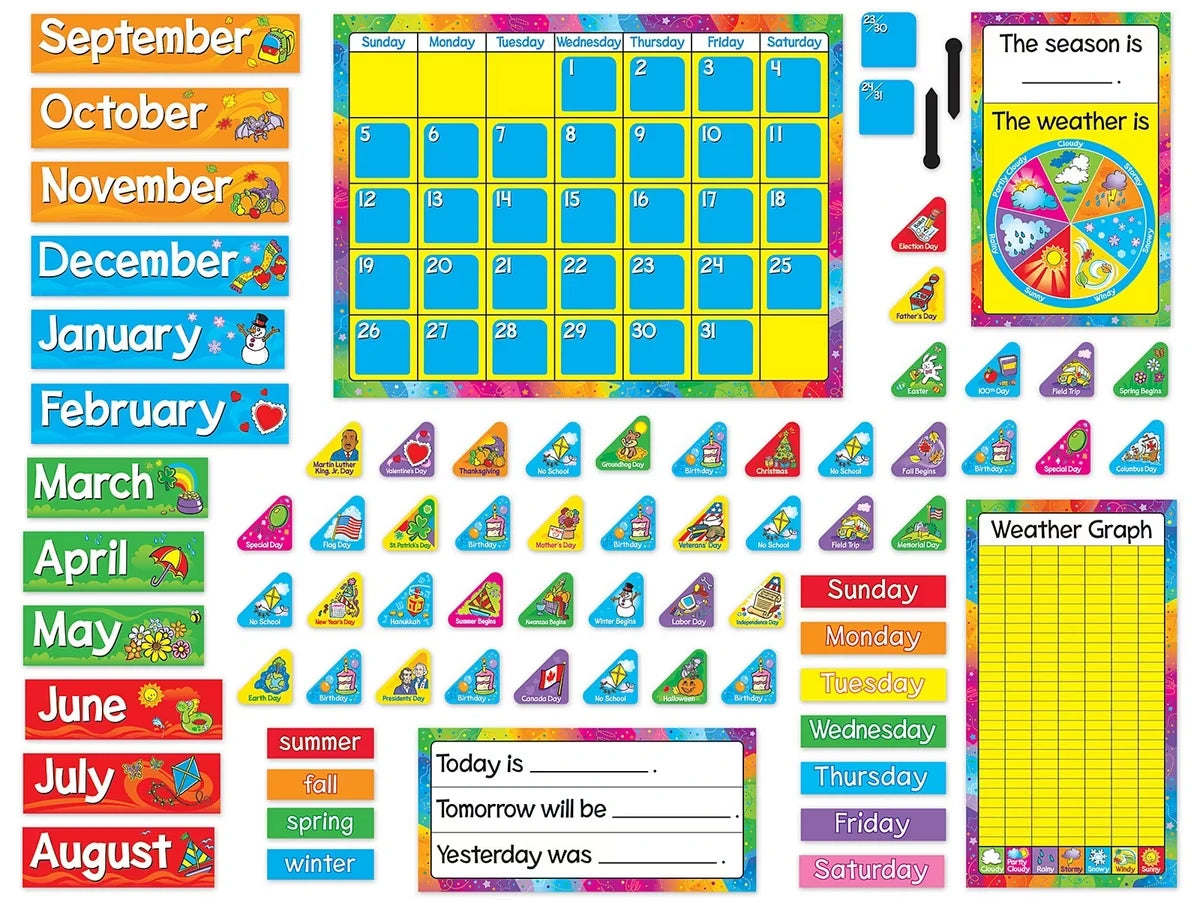 Year Around Calendar Bulletin Board Set - US 4889