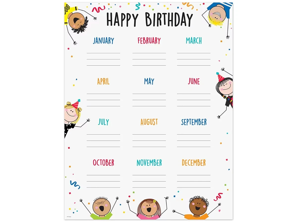 Stick Kids Birthday Poster - US 8623