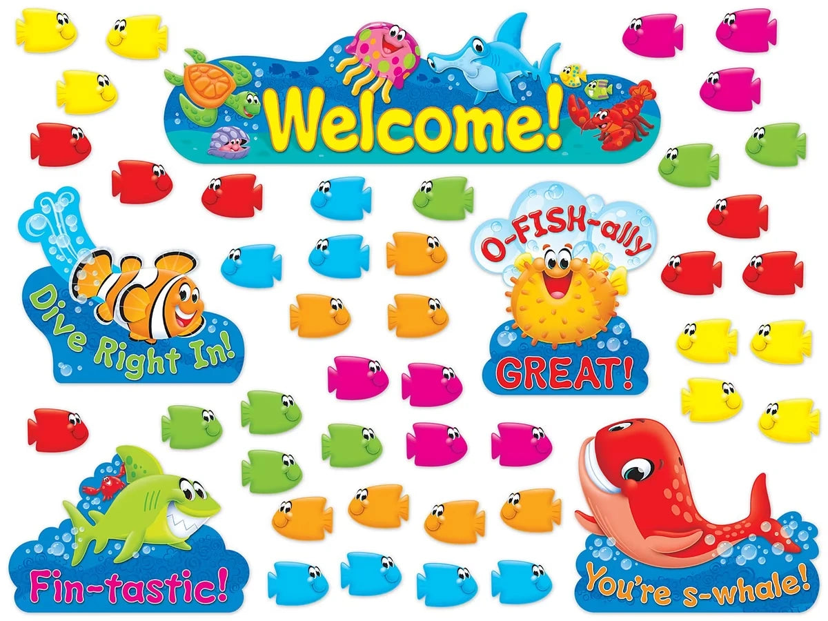 Sea Buddies® Welcome Bulletin Board Set - US 9079