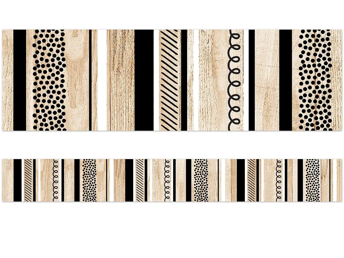 Stripes & Doodles Wood Border - US 3061