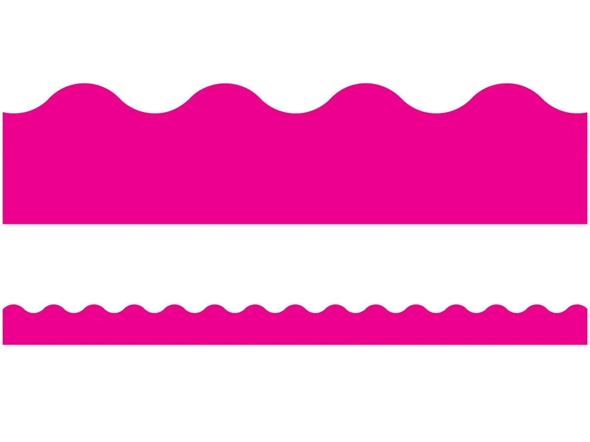Hot Pink Scalloped Border - US 8796