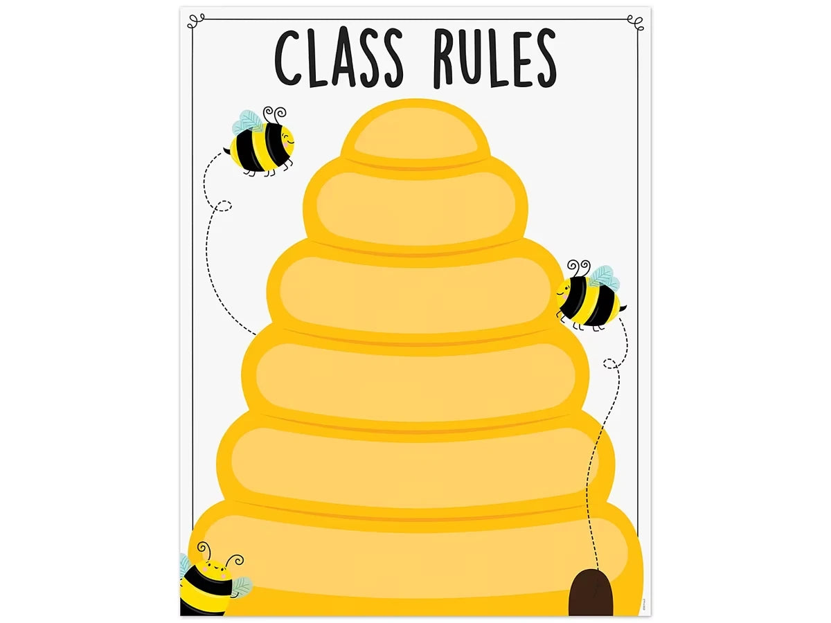 Busy Bees Classroom Rules Poster - US 8210