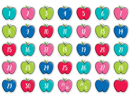 Doodle Apple Calendar Mini Accents - US 7907