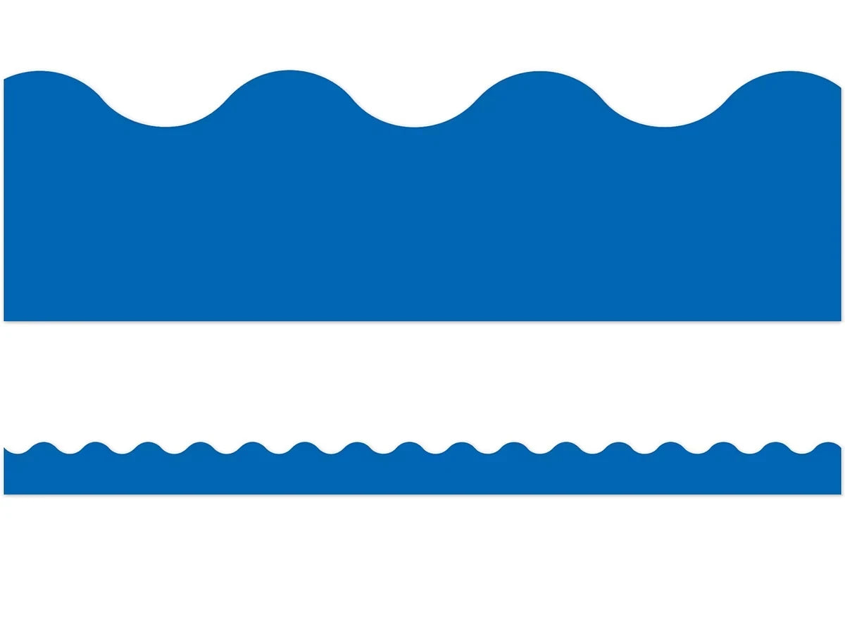 Dark Blue Scalloped Border - US 8757