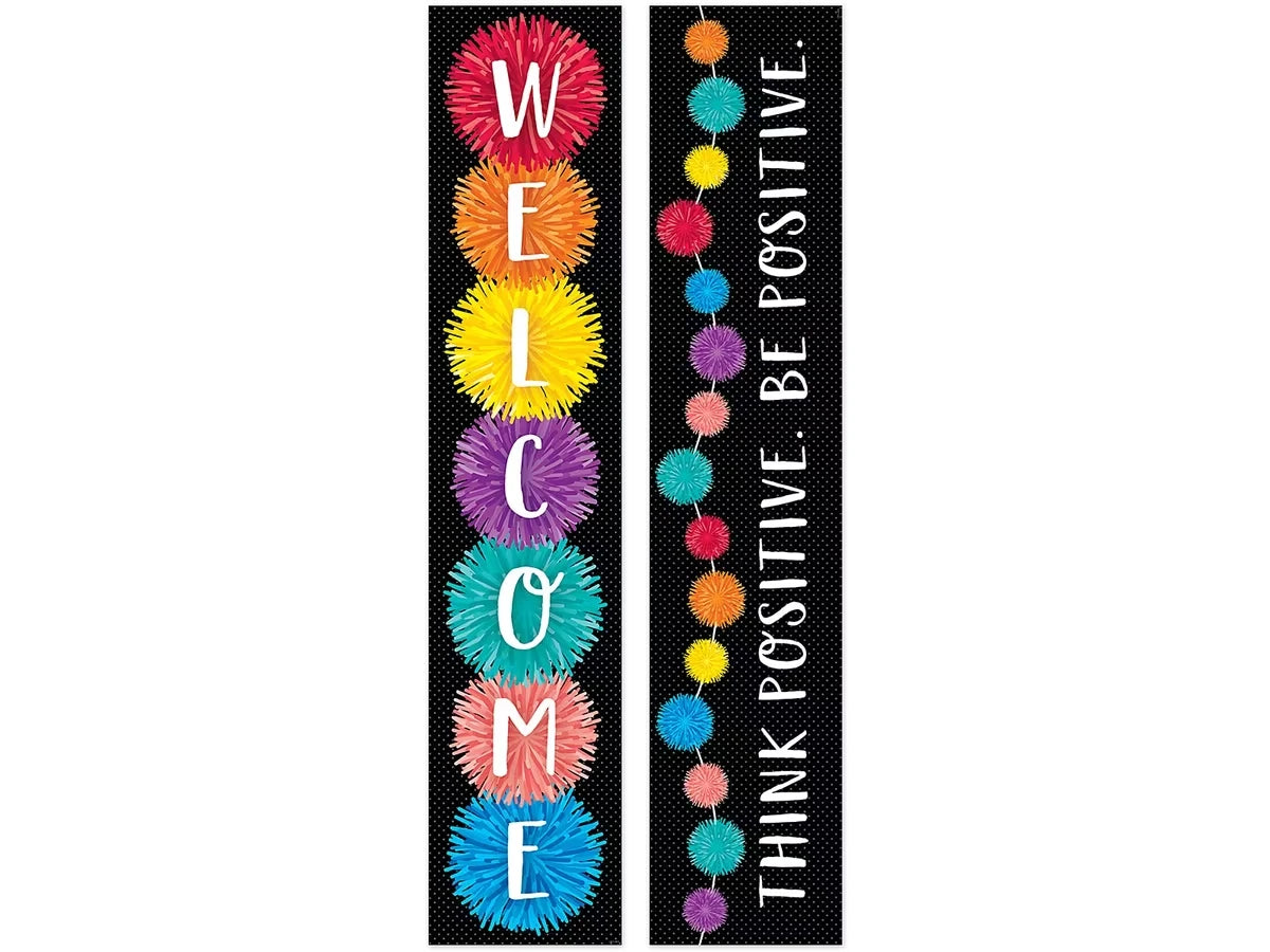 Pom-Pom Double-Sided Welcome Banner - US 7743