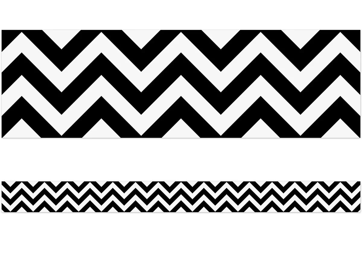 Black Chevron Border - US 6349