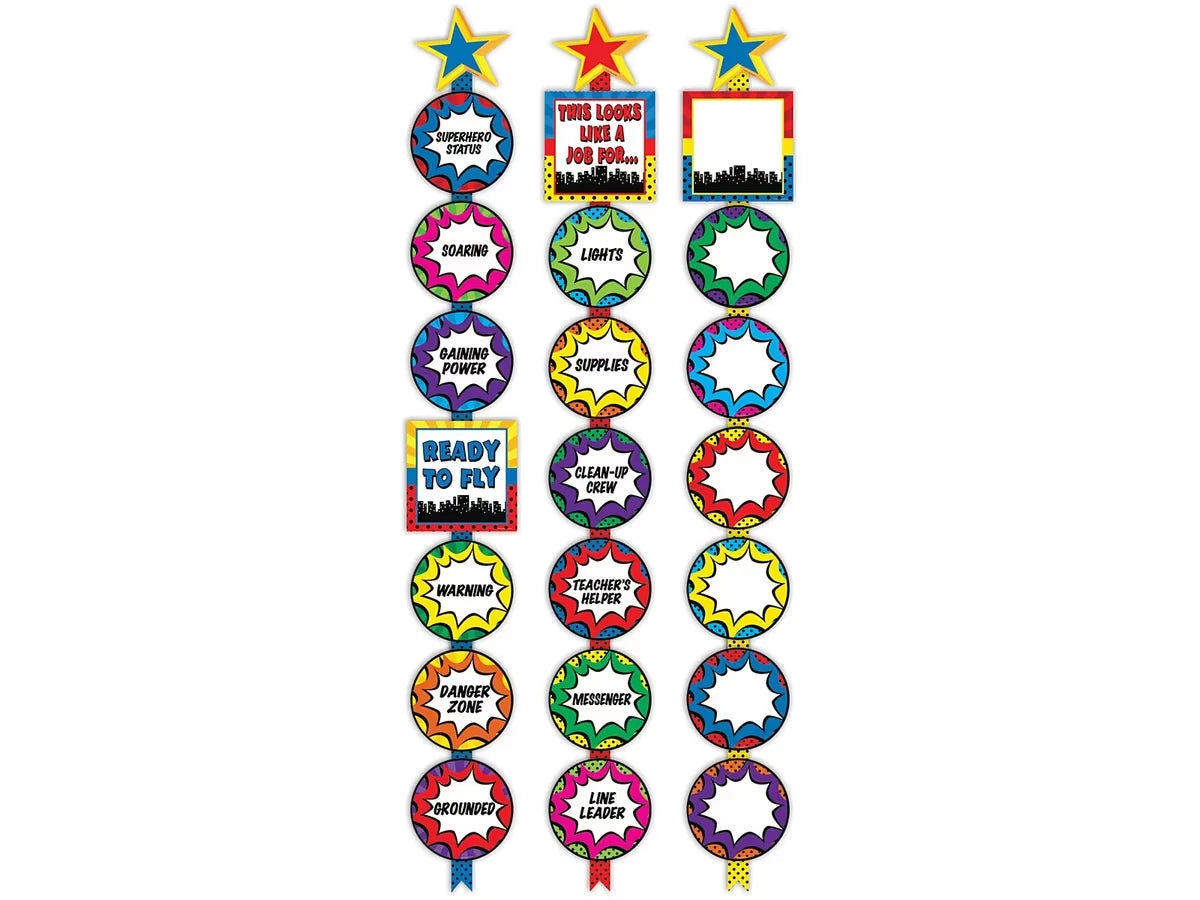 Superhero Classroom Management Bulletin Board Set - US 3886