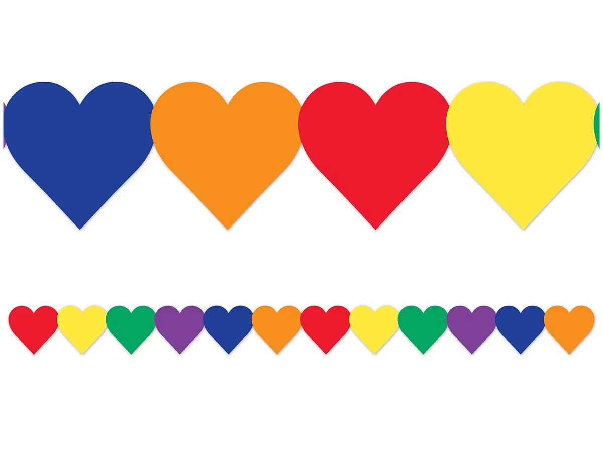 Colorful Heart Border - US 9714