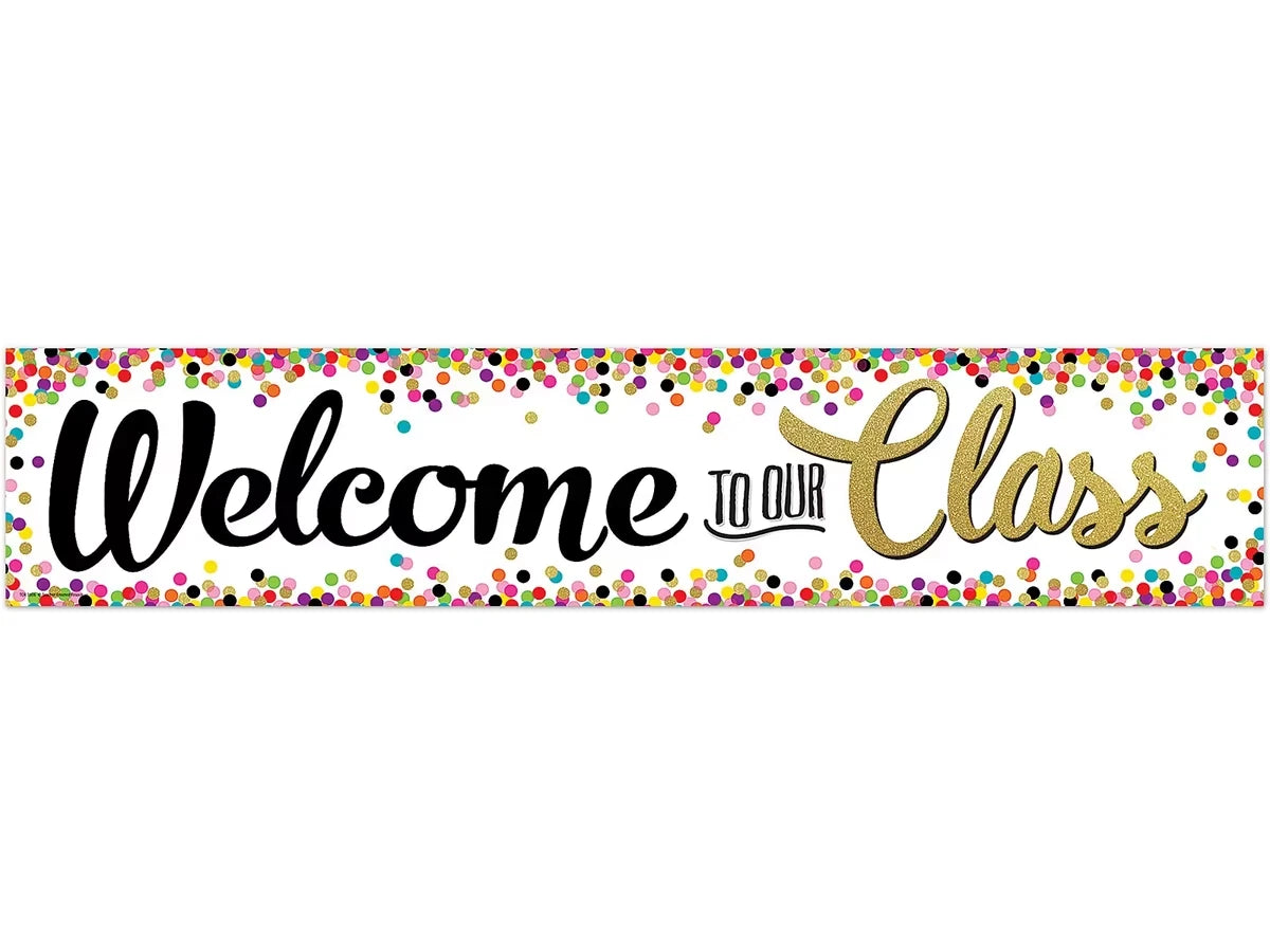 Confetti Welcome Banner - US 5722
