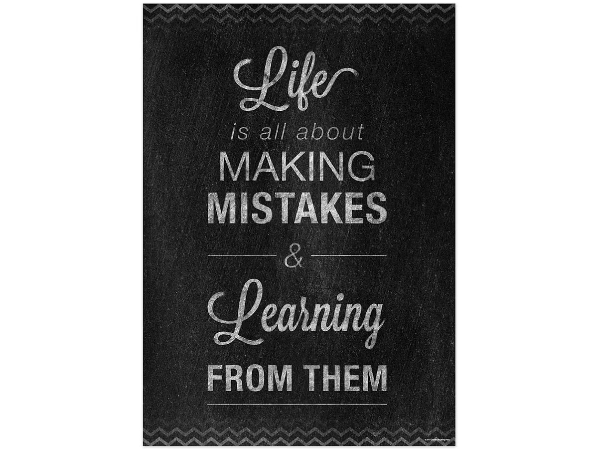 Chalk It Up! Learning from Mistakes Poster - US 8831