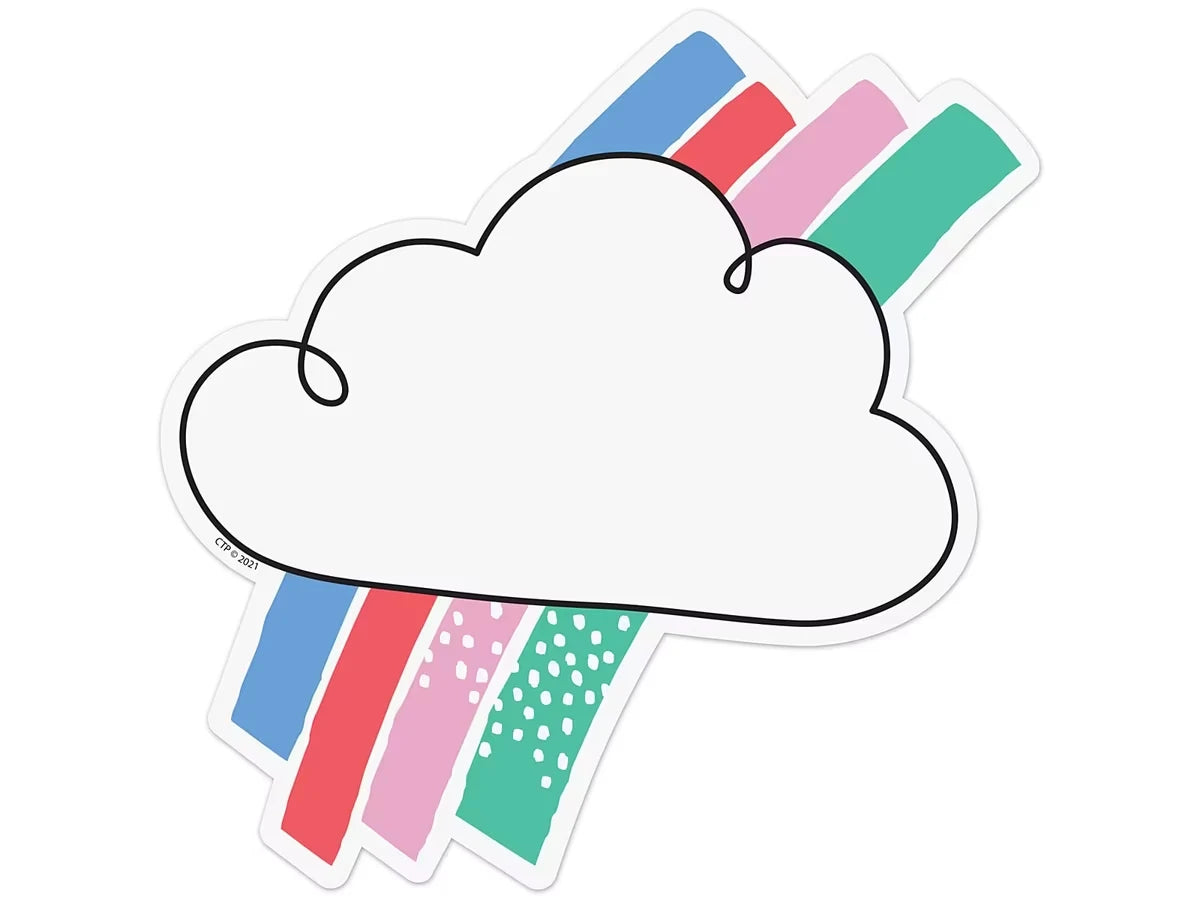 Rainbow Doodles Cloud Accents - US 8341