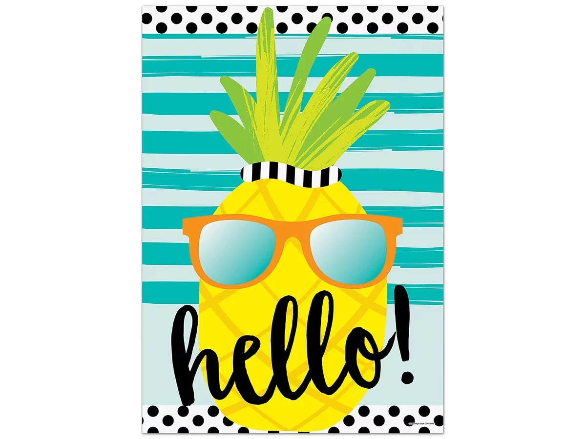 Simply Stylish Tropical Hello! Poster - US 1894