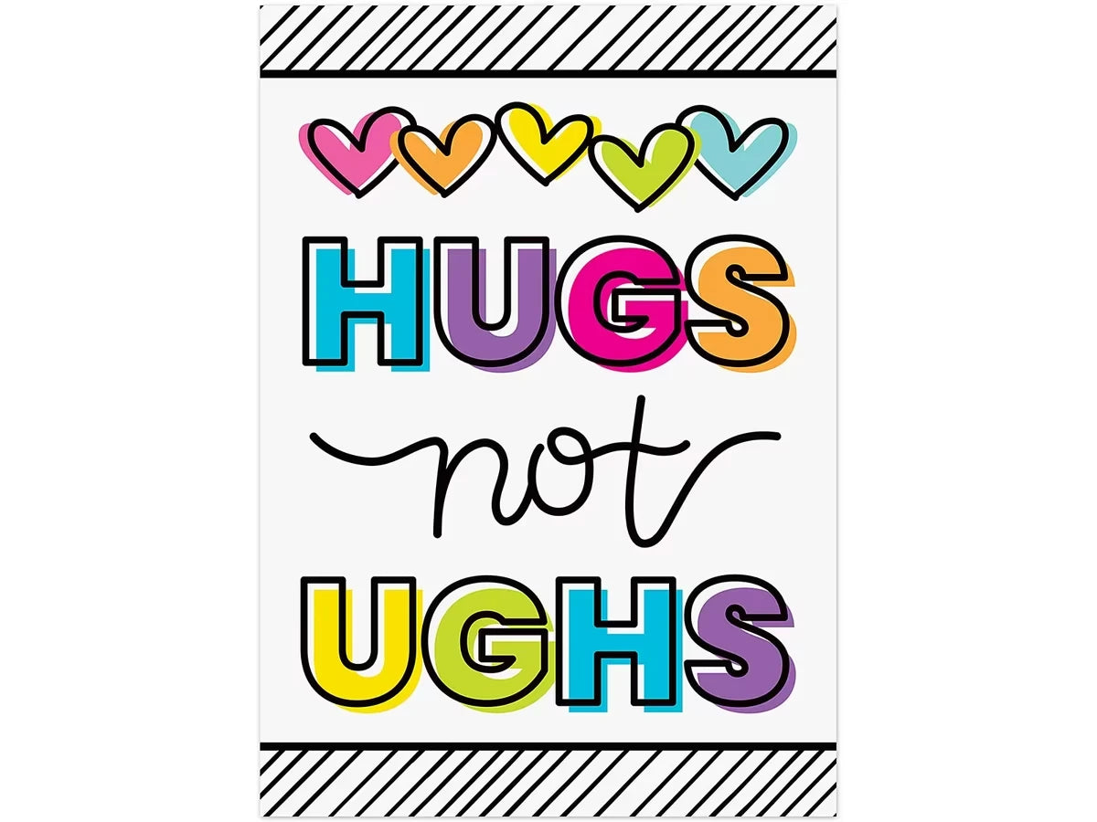 Kind Vibes Hugs Not Ughs Poster - US 3858