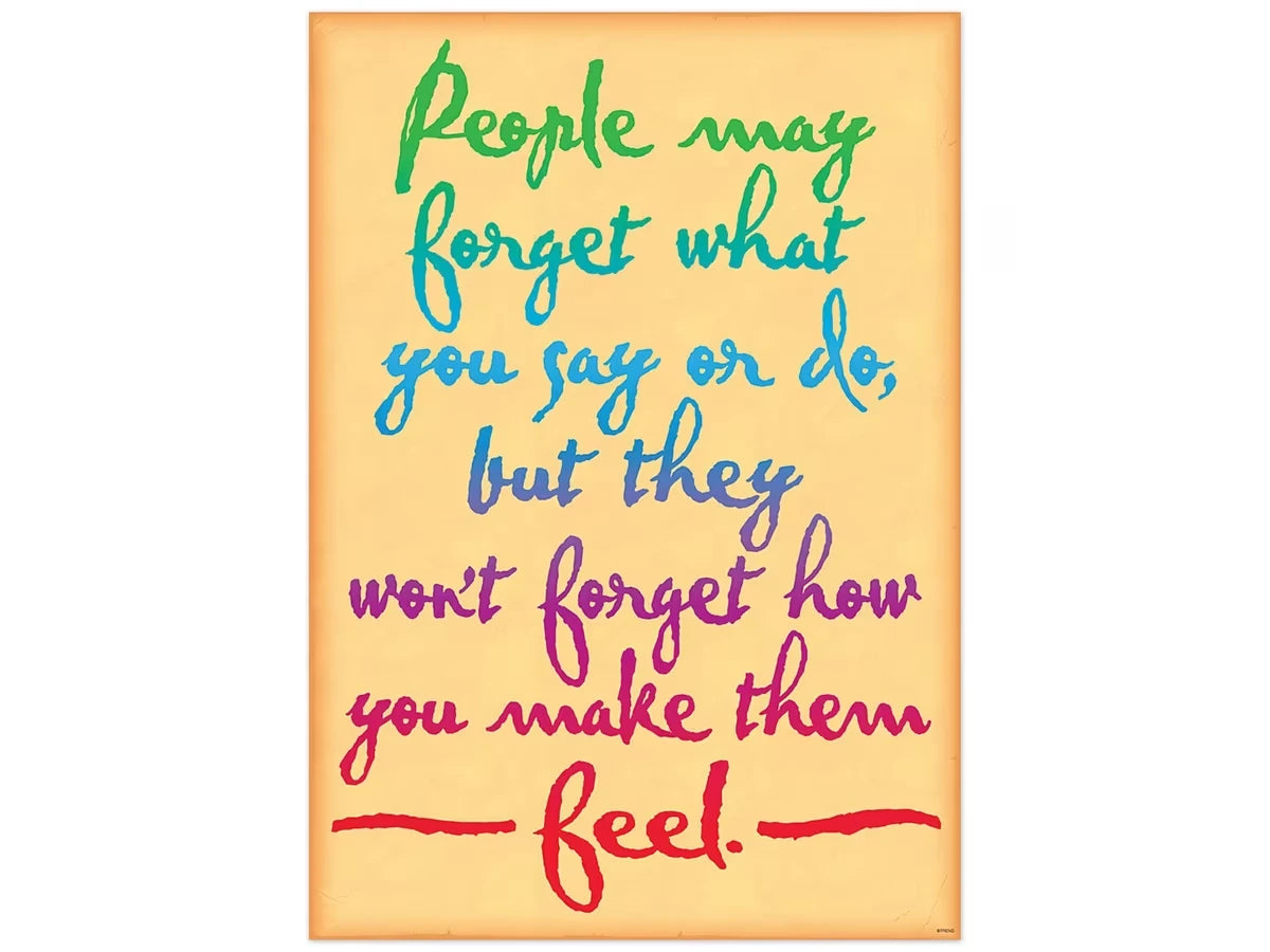 People Won’t Forget How You Made Them Feel Poster - US 8161