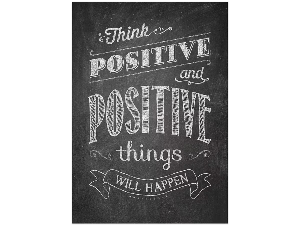 Chalk It Up! Think Positive Poster - US 1392
