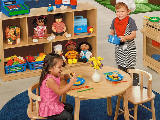 Butcher-Block Table and Chair Set - US 4766