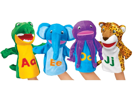 Machine-Washable Alphabet Puppet Set - US 8959