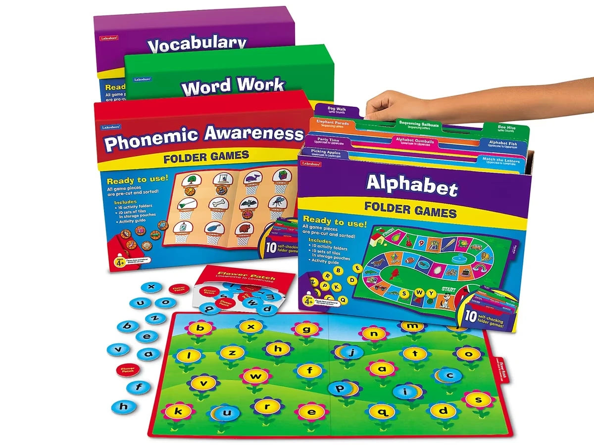 Early Language Folder Game Libraries - Complete Set - Pre K-K - US 8984