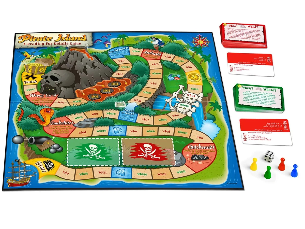Pirate Island: Reading for Details Game - US 2285