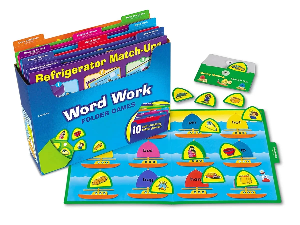 Word Work Folder Game Library - Pre K-K - US 6804
