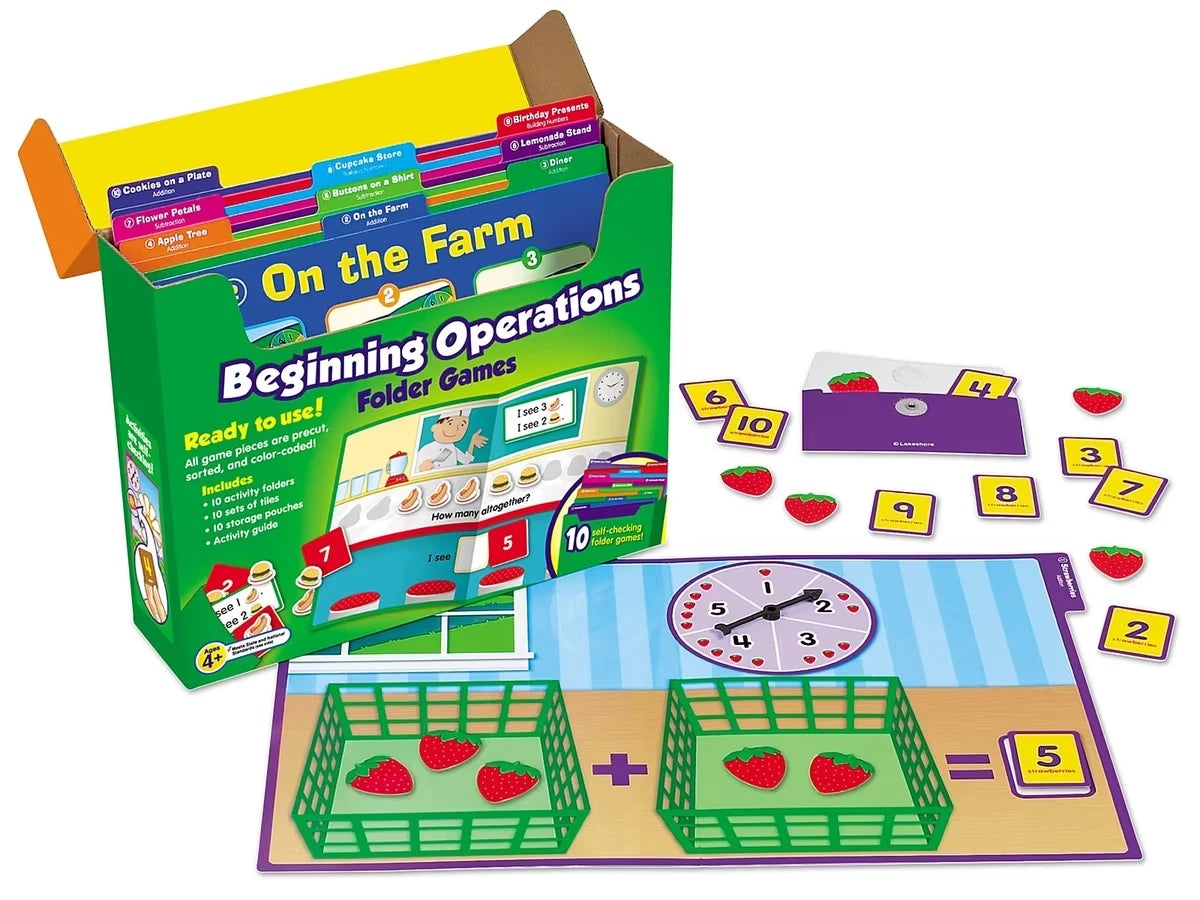 Beginning Operations Folder Game Library - Pre K-K - US 1351