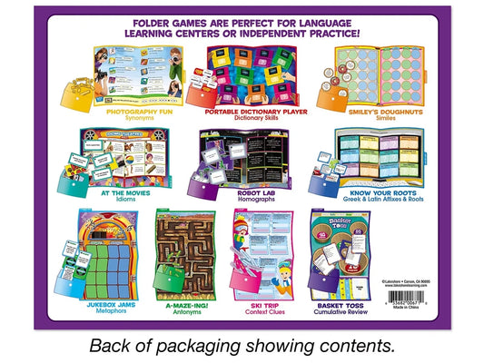 Vocabulary Folder Game Library - Gr. 4-5 - US 7995