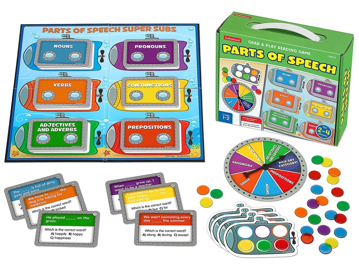 Parts of Speech Grab & Play Game - Gr. 1-2 - US 4558