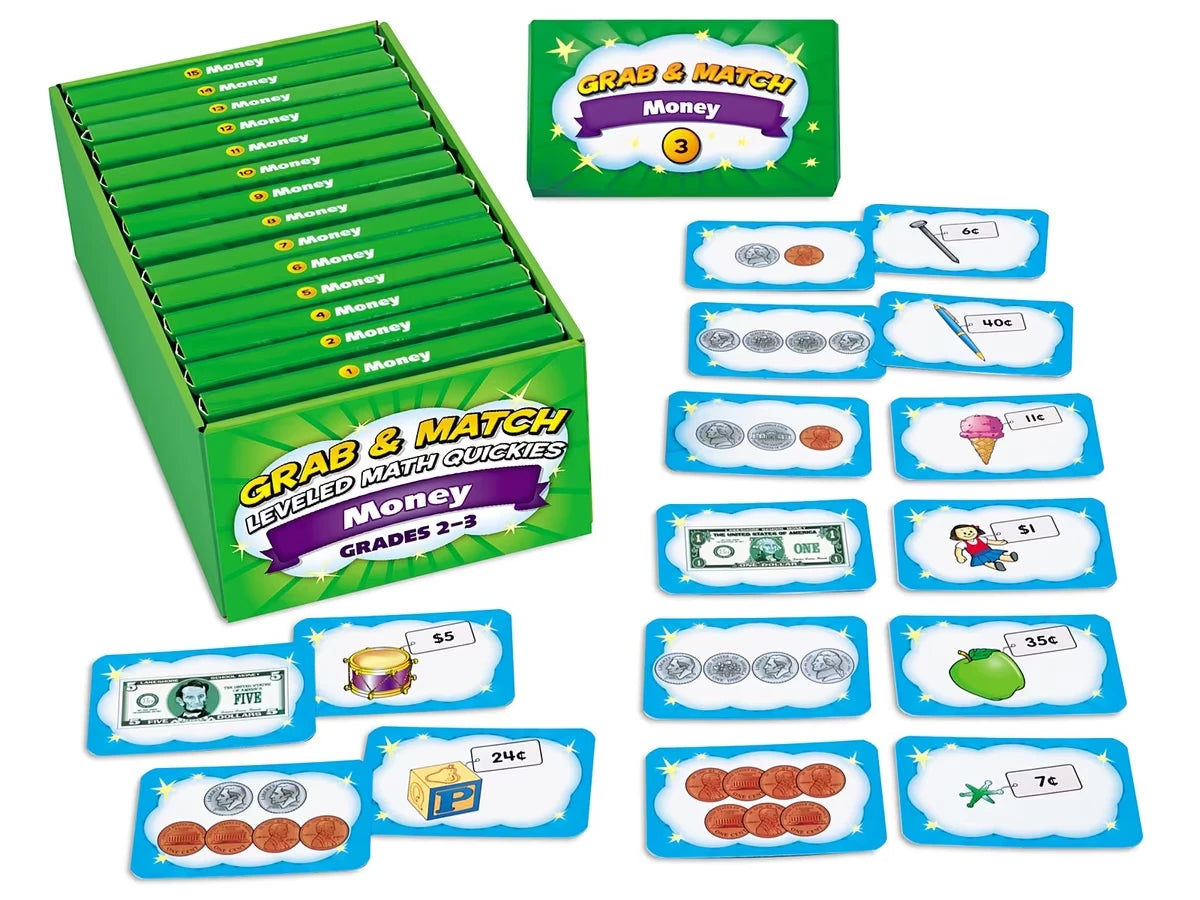 Grab & Match Leveled Money Quickies - Gr. 2-3 - US 2260