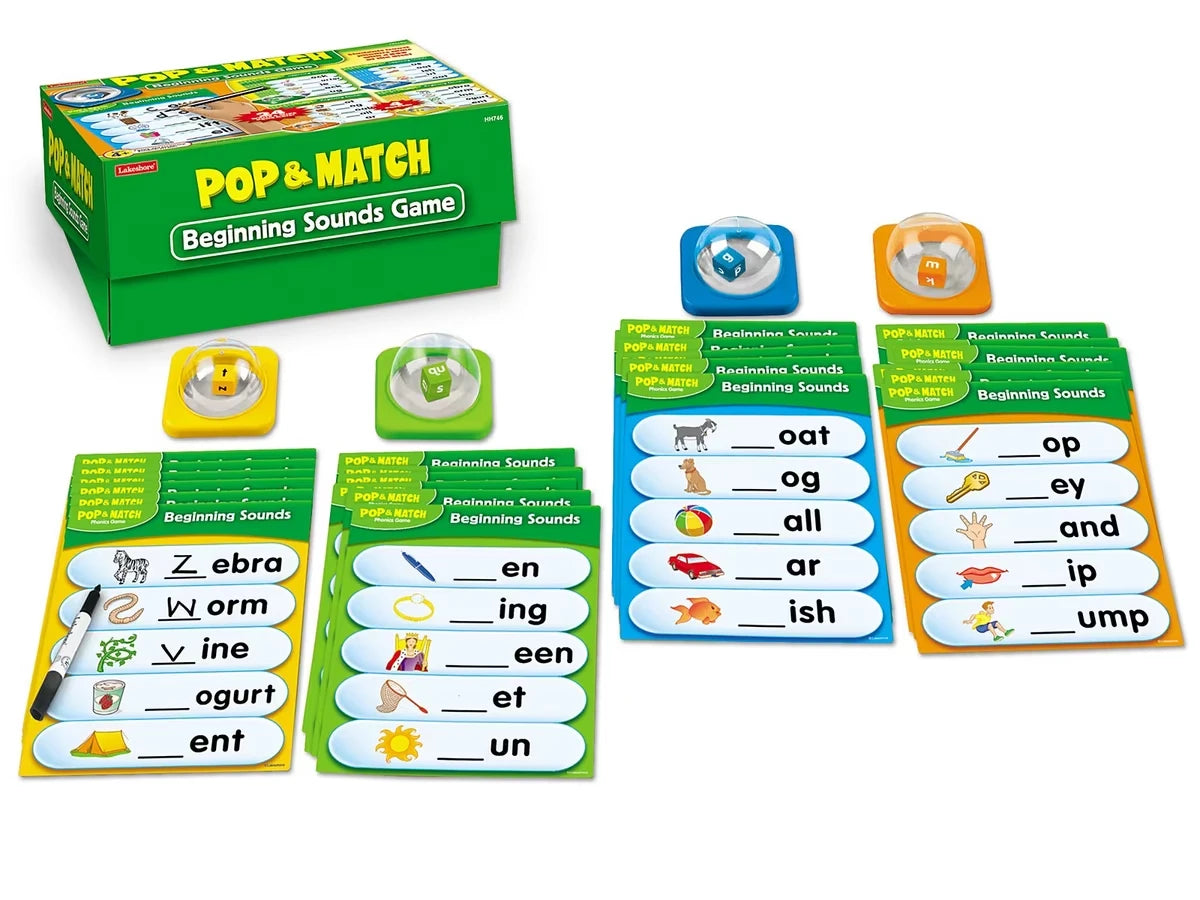 Pop & Match Beginning Sounds Game Box - US 3349