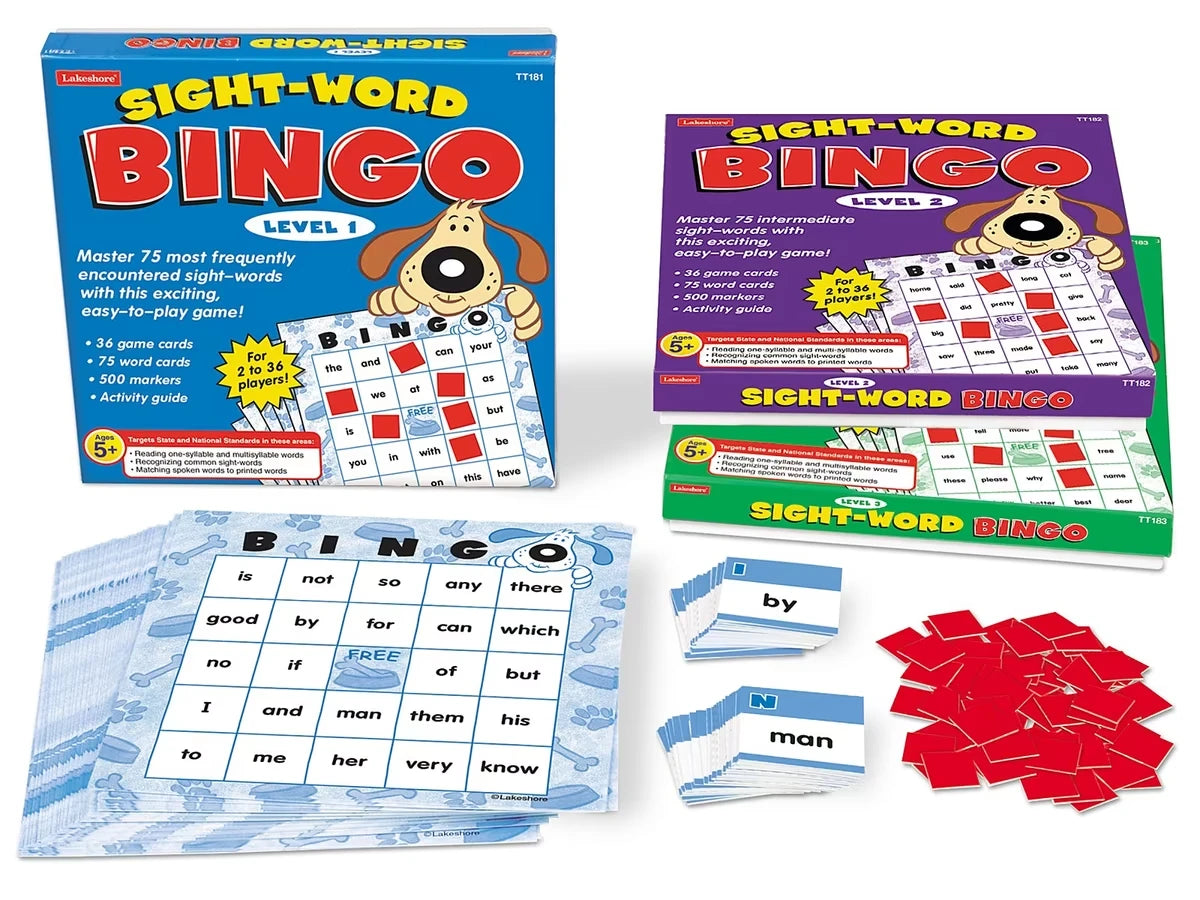 Sight-Word Bingo Library - US 1481