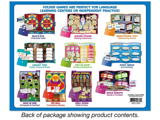 Reading Literature Folder Game Library - Gr. 4-5 - US 2515
