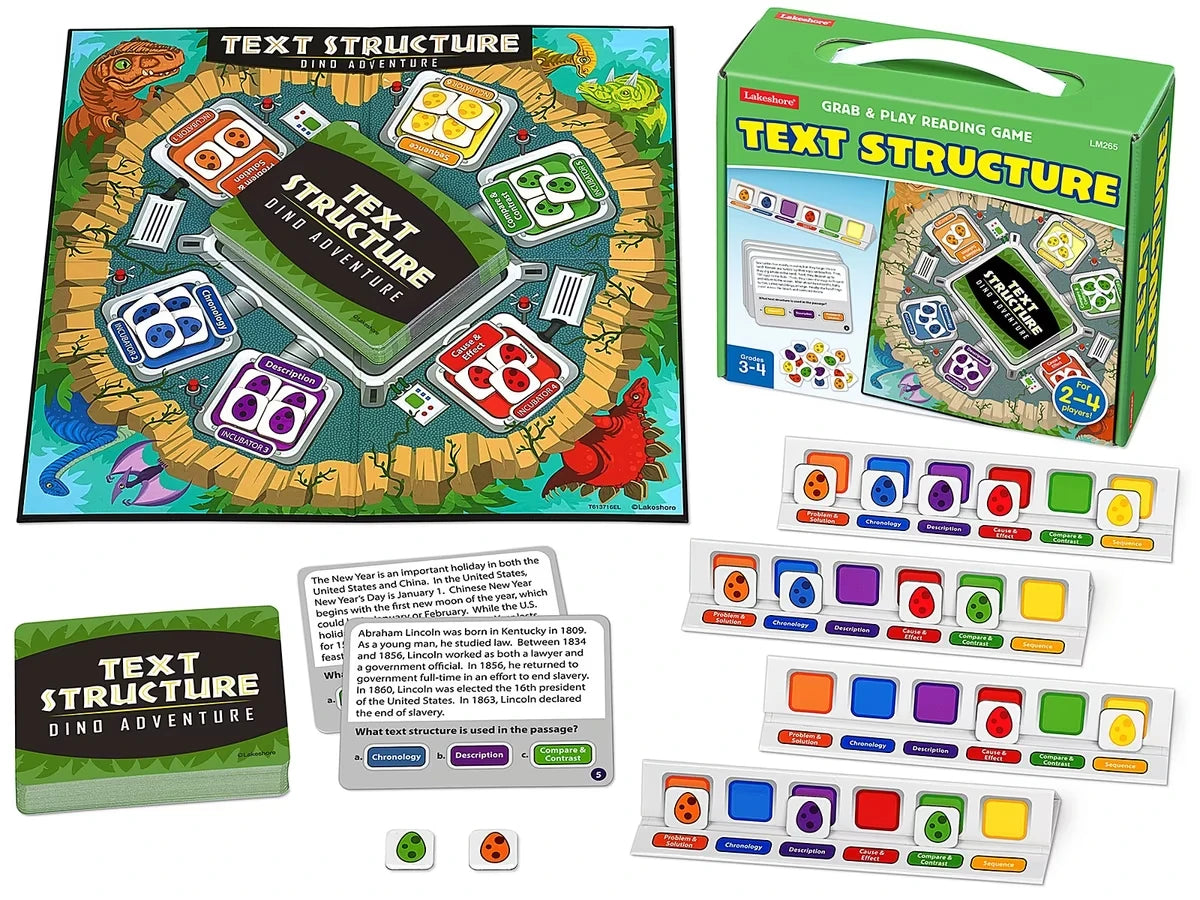 Text Structure Grab & Play Game - Gr. 3-4 - US 8786