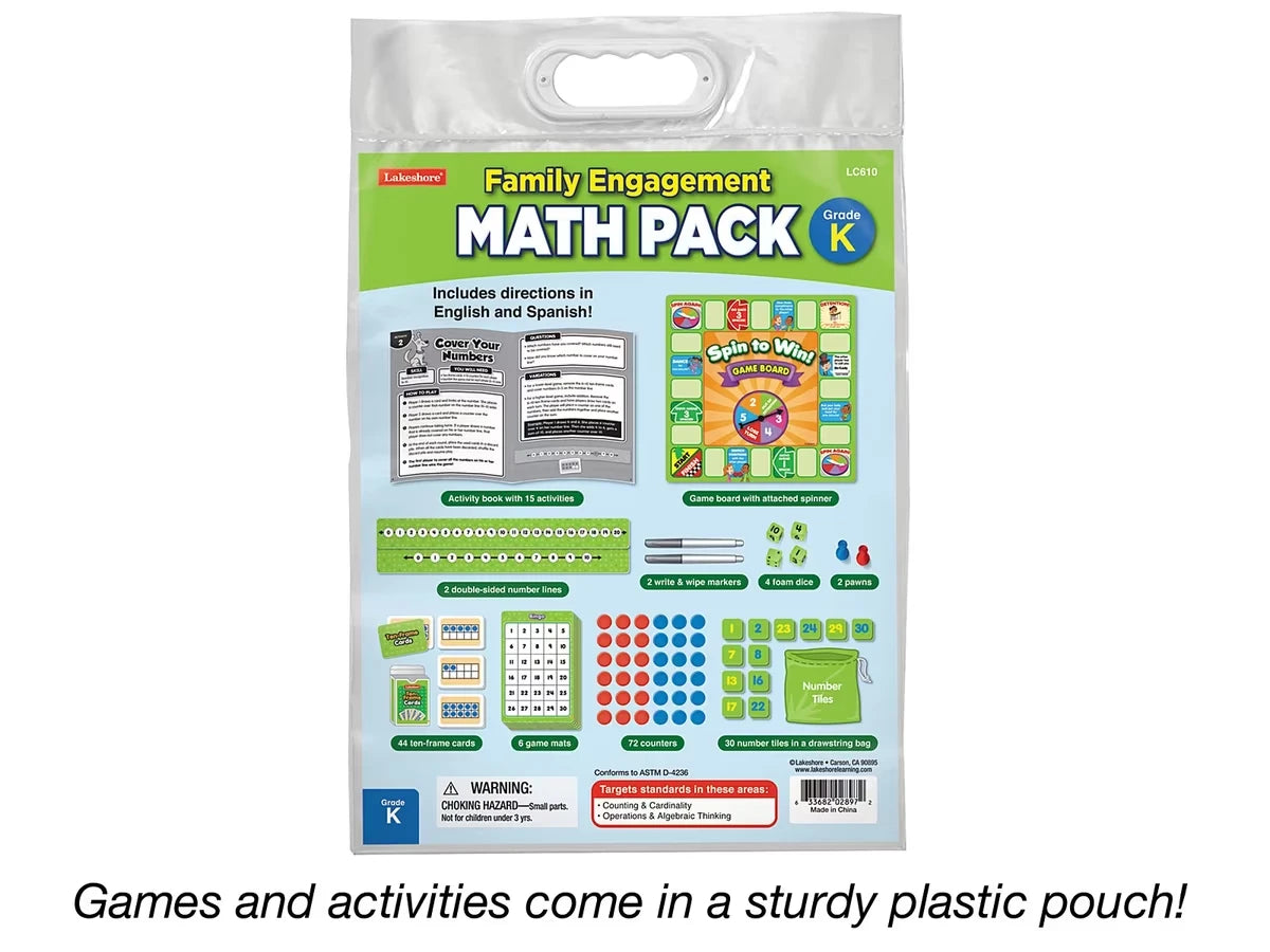 Family Engagement Math Pack - Kindergarten - US 4894
