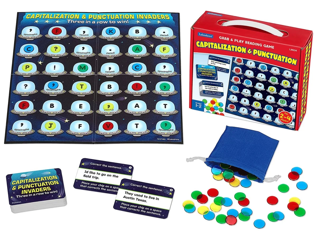 Capitalization & Punctuation Grab & Play Game - Gr. 1-2 - US 2395