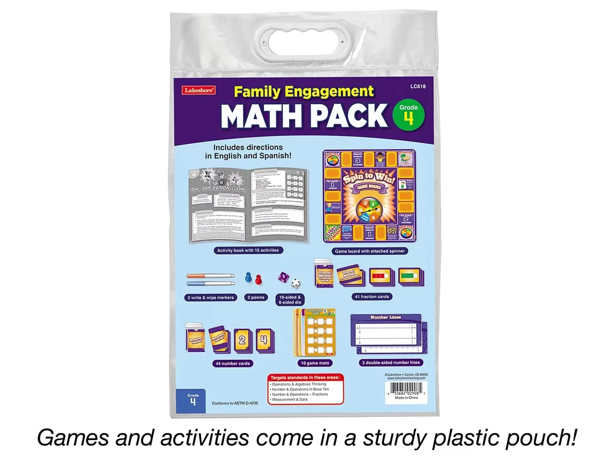 Family Engagement Math Pack - Gr. 4 - US 5667