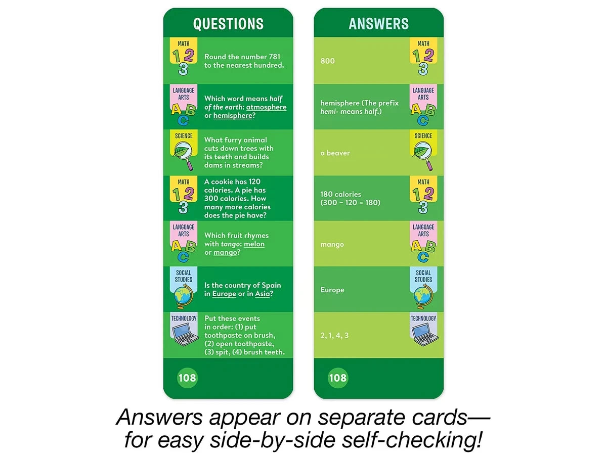 Brain Quest Challenge Cards - Gr. 3 - US 8514