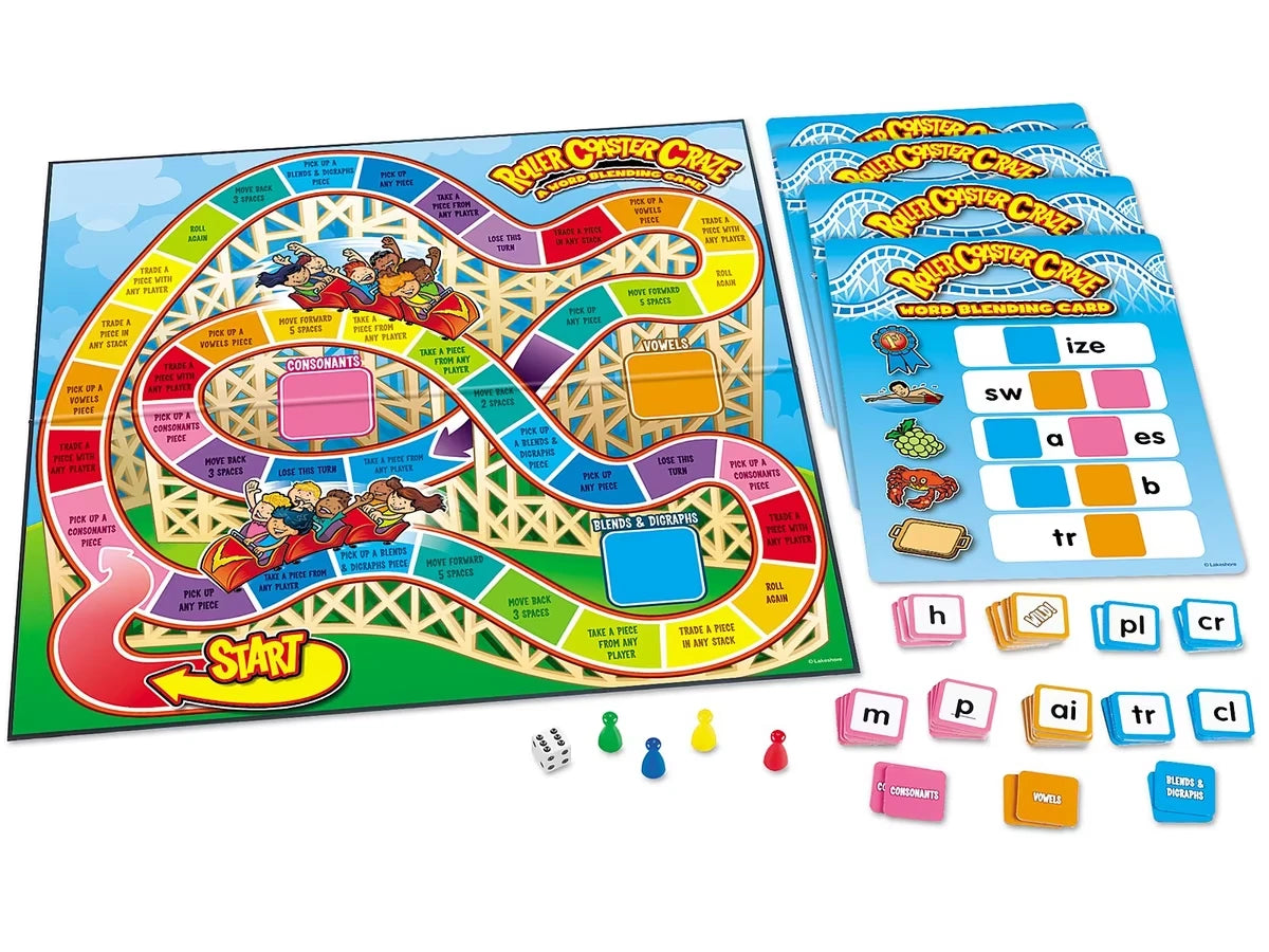 Roller Coaster Craze: Word Blending Game - US 3600