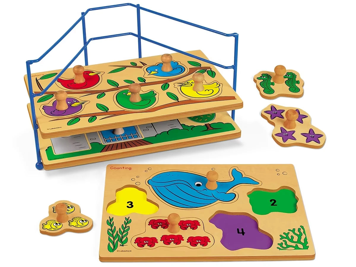 Big Knob Learning Puzzle Set - US 6318