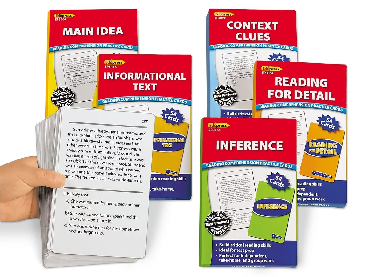 Comprehension Skills Practice Cards - Gr. 3-5 - US 6525