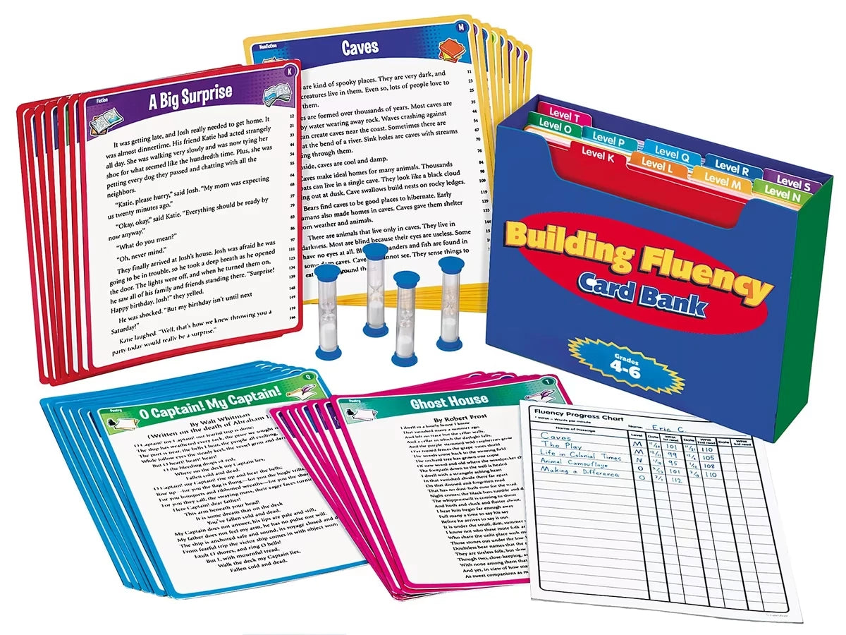 Building Fluency Card Bank - Gr. 4-6 - US 7548