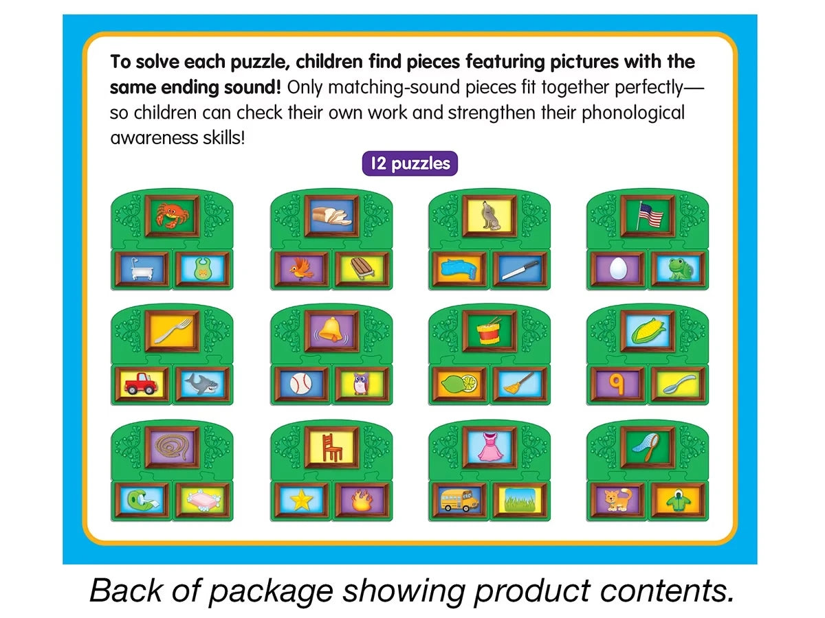 Ending Sounds Learning Puzzles - US 2842