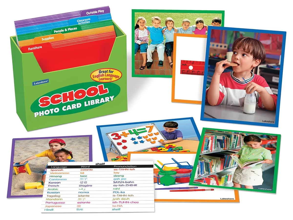 School Vocabulary Development Photo Card Library - US 6973