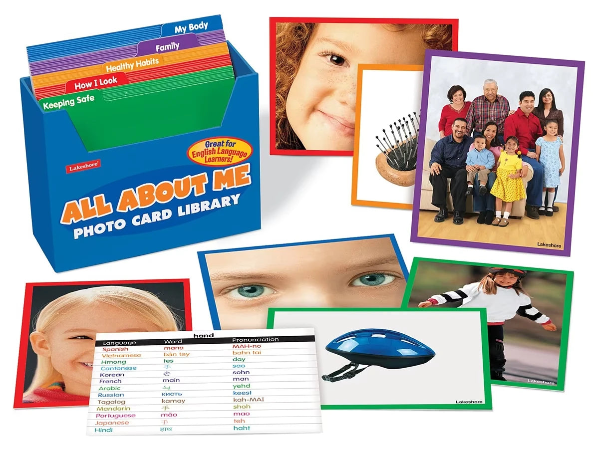 All About Me Vocabulary Development Photo Card Library - US 6214