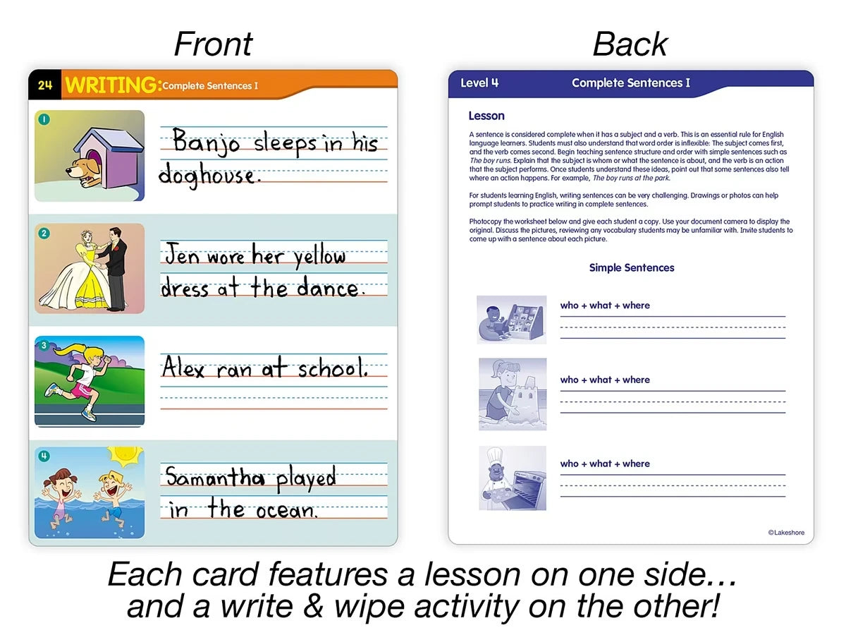 English Language Development Activity Cards - Level 4 - US 2468