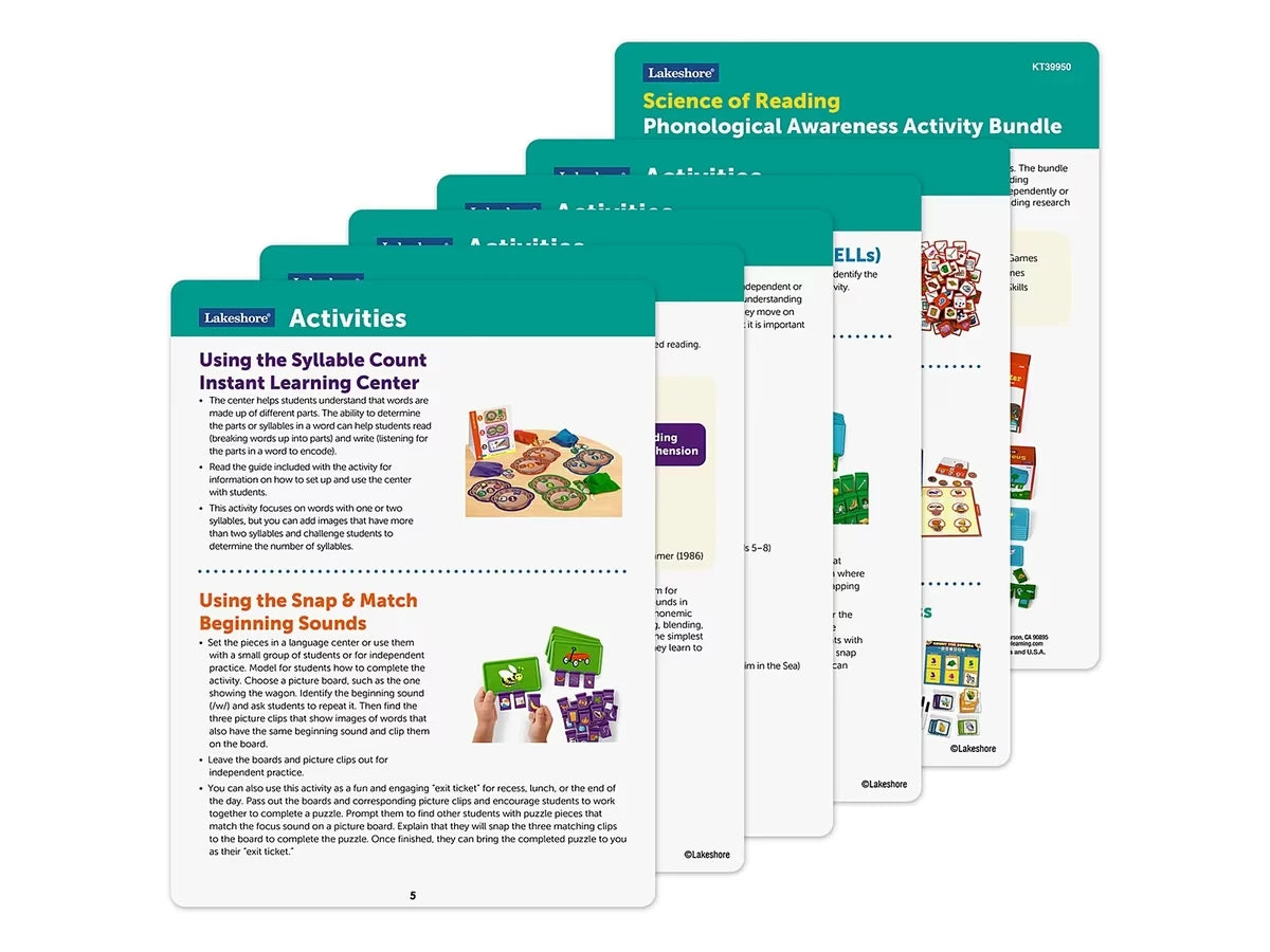 Science of Reading Phonological Awareness Activities Bundle - K-Gr. 2 - US 2407