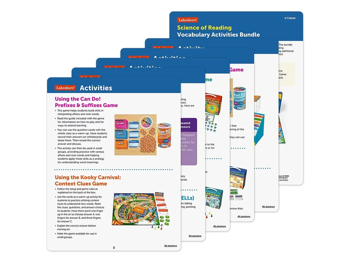 Science of Reading Vocabulary Activities Bundle - Gr. 3-4 - US 6767