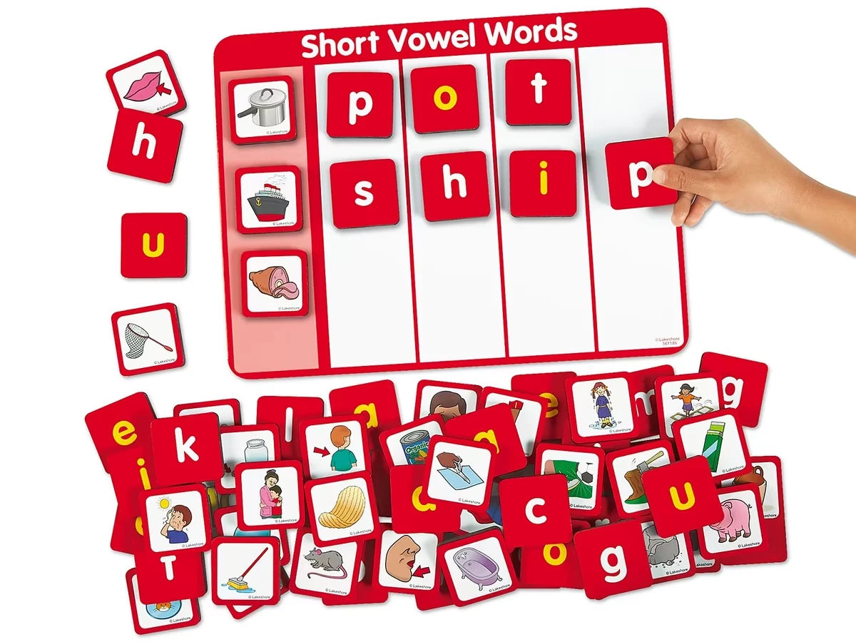 Magnetic Short Vowels Word Building Board - US 1241