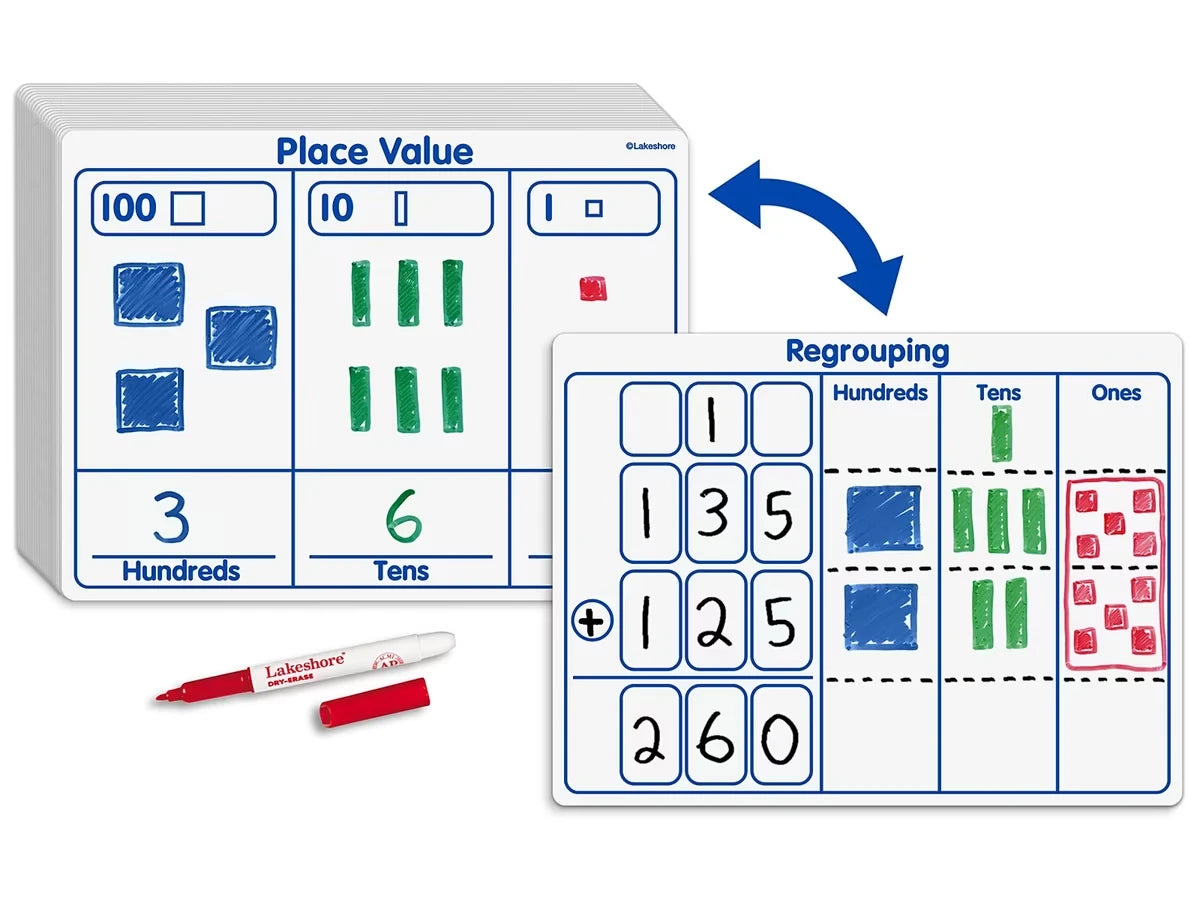 Place Value Write & Wipe Boards - US 8995