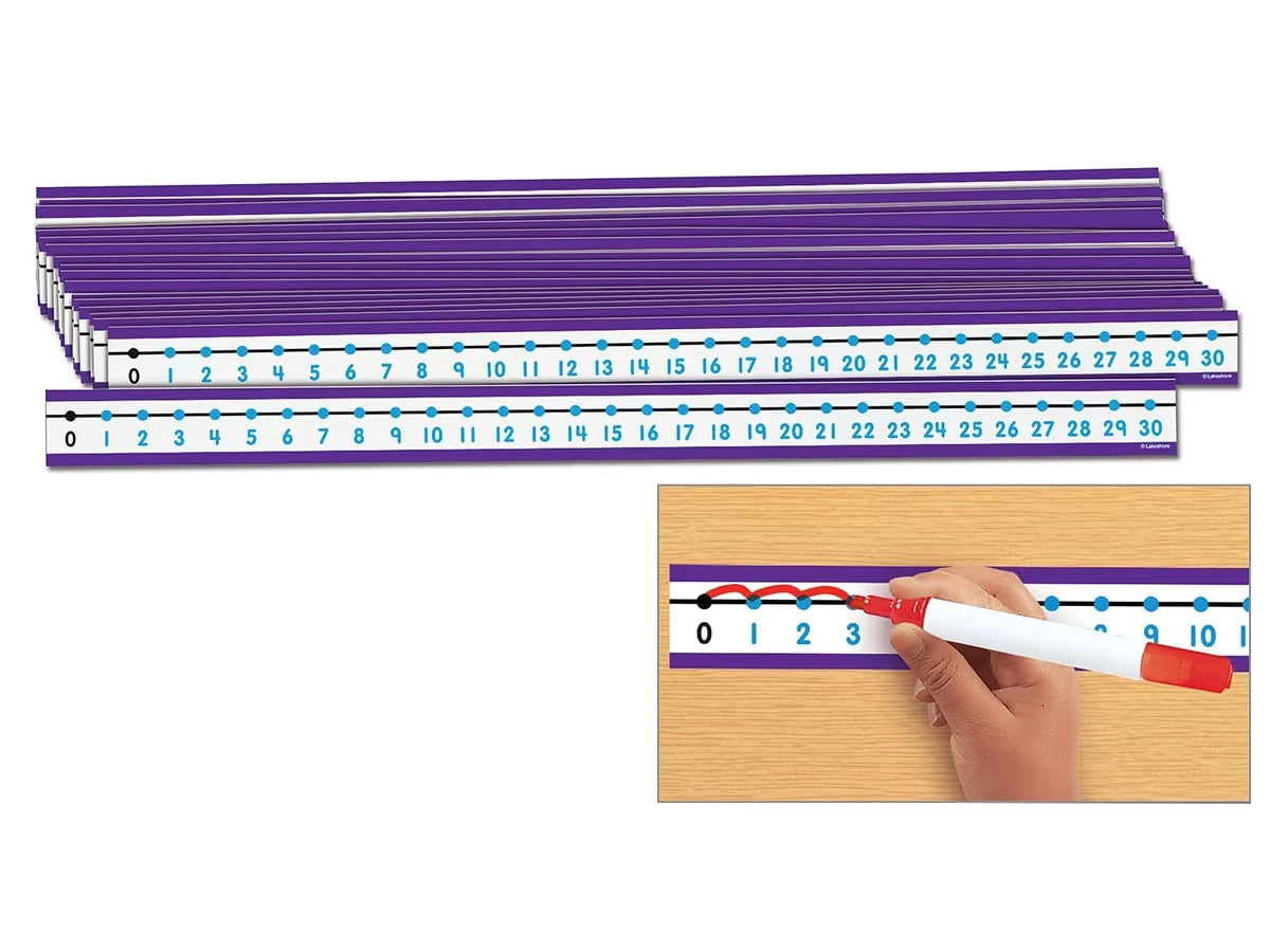 Write & Wipe Student Number Lines - Set of 30 - US 8886