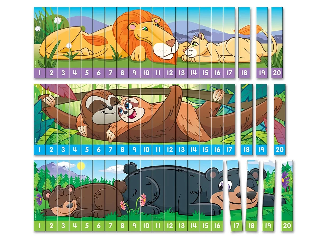 Sequencing Numbers 1-20 Puzzles - Set of 3 - US 7344